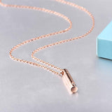 Sterling Silver Minimalist Bar Urn Pendant Necklace ash Jewelry - Memorial Cremation Urn Necklaces for Ashes Stay with You Forever