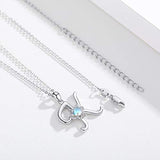 Initial Necklaces 925 Sterling Silver Moonstone Necklace with Lotus Letters K 26 Alphabet Pendant Necklace Jewelry for Mon Women