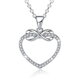 Heart Necklace Love Infinity Women Pendant Necklaces