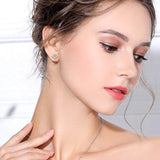 925 Sterling Silver Lovely Bee Animal Eardrops Drop Earrings For Women Fine Jewelry Gift For Her