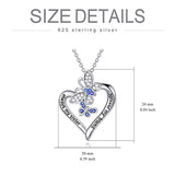 925 Sterling Silver Butterfly CZ Sister Necklace for Women, Always My Sister Forever My Friend Necklace Graduation Gift for Soul Sister