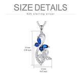 Butterfly Necklace for Women Infinity Pendant Necklace Crystal Jewelry Chain for Girlfriend Mother Wife