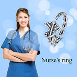 RN Caduceus Ring for Nurse Nursing Women Sterling Silver Jewelry Gifts