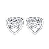Heart Stud celtic Earrings