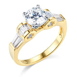 14k Yellow OR White Gold Wedding Engagement Ring For Lovely Ladies