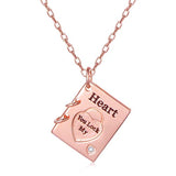 BFF Matching Book Pendant Necklace
