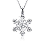  Silver Snowflake Necklace 