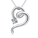 Online Shop Necklace China Heart Pendant 925 Sterling Silver Necklaces