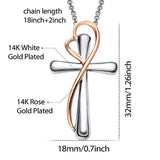 Love Heart Pendant Necklace 5A Cubic Zirconia for Women Girlfriend Wife on Birthday Thanksgiving Day Anniversary