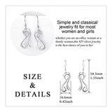 925 Sterling Silver Cat dangle Earrings animal memorial jewelry gifts for Women