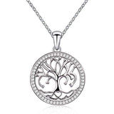 Tree of Life Love Heart Pendant Necklace