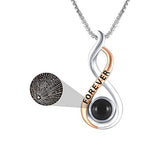 Silver d Infinity Forever Pendant Necklace