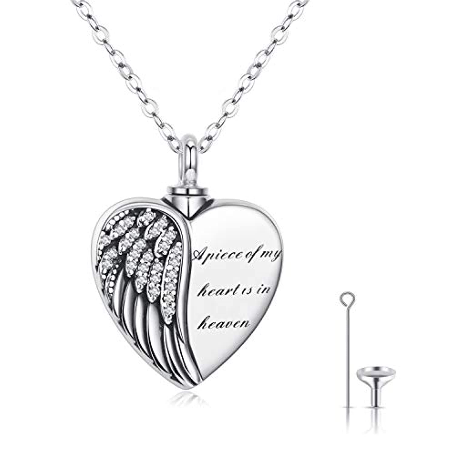 Birthstone Cremation Jewelry for Ashes, Urn Necklace, Stainless Steel – Ash  Urn & Sea LLC