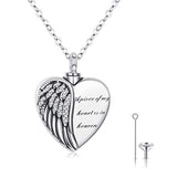 Silver Heart Urn Necklaces 
