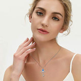 S925 Sterling Silver Simple Key Necklace for Women Dainty Necklace Jewelry Birthday for Her