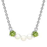 Green Peridot Cultured Freshwater Pearls