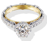 14k Gold Heart Arrows Cut  Moissanite Engagement Ring