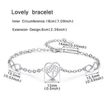 925 Sterling Silver Tree of Life Bracelet Womens Handmade Wristband for Mother's Day, Birthday and Thanksgiving