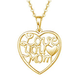 Mothers Love Heart Pendant Necklace 