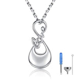 Silver Infinity Cremation Necklace
