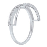 0.15 Carat (Ctw) 14K Gold Round Diamond For Women Anniversary Wedding Band Stengthen the Guard Ring