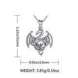 Dragon Necklace for Women 925 Sterling Silver Animal Necklaces Pendant Holiday Gifts