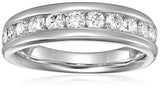 1/2 cttw Comfort Fit Diamond Fashion Wedding Ring in 14K White or Yellow Gold