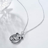 Panda Necklaces for Mother's Gift 925 Sterling Silver Jewelry for Women Daughter Panda Lover