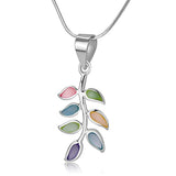 Mother of Pearl Shell Leaves leaf Pendant