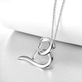Mother's Day Heart Necklace for Women Love Necklace Sterling Silver Cross Pendant Necklace for Women Gils, 18
