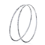 Big Circle Engraved Earrings Design Wholesale Silver Cheap Simple Earrings