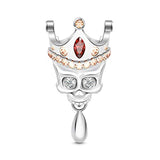 Silver Skull King Bracelet Charms