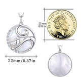 S925 Sterling Silver  Pearl &Cat  Animal Necklace Animal Jewelry Pendant Necklace Gifts for Women