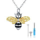 Silver Bee Pendant Urn necklaces