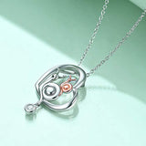 S925 Sterling Sliver Gifts for Women Snail Necklace Cute Animal Heart Pendant Jewelry