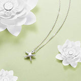 Seaside Starfish Pendant Necklace 925 Sterling Silver Necklaces