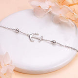 S925 Sterling Silver Anklet for Women Girl Boho Beach Charm Adjustable Foot Anklet Jewelry Birthday Gift
