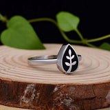Sterling Silver Leaf Urn Ring Exquisite Ashes Keepsake Holder Cremation Memorial Jewelry Always in My Heart