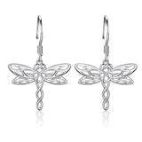 Silver Dragonfly Earrings 