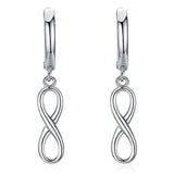 925 Sterling Silver Infinity Drop Earrings Gift for Women