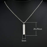 925 Sterling Silver Minimalist Urn Pendant Memorial Necklace - Ashes Keepsake Cremation Jewelry