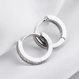 S925 Sterling Silver Cubic Zirconia Huggie Small Hoop Earrings for Women Girls Teens
