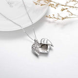 Locket Necklace That Holds Pictures S925 Sterling Silver Rose Flower Locket Necklace Memorial Picture Locket Heart Pendant Jewelry Gift for Women