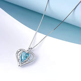 Sterling Silver Heart Necklace Engraved