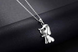 925 Sterling Silver Puppy Dog Pendant Necklace Cute Animal Necklaces for Women Gifts for Dog Lover