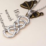 925 Sterling Silver Infinity Love Celtic Knot Pendant Necklaces Jewelry Gift for Women