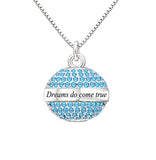 Kepler-452b Dreams do Come True Jewelry Sterling Silver Cubic Zirconia Pendant Necklace