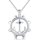 925 Sterling Silver Anchor Pendant Necklace Cute Animal Necklaces for Women Gifts for Her