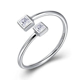 Silver Adjustable Open Ring
