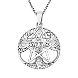 Silver Tree of Life Pendants Necklace
